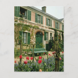 Red Monet's house and garden, Giverny, northern Fr Postcard