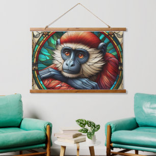 RED MONKEY WALL TAPESTRY