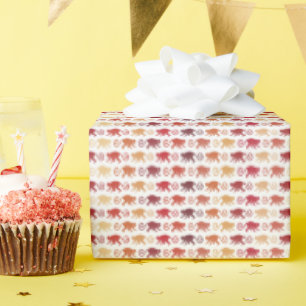 Red Monkeys Pattern Wrapping Paper