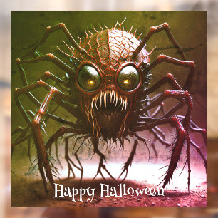 Red Monster Halloween Window Cling