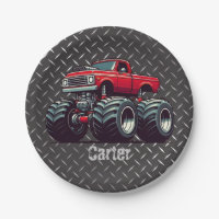 Red monster truck 