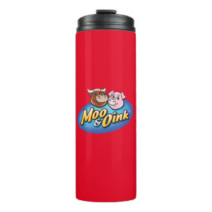 Red Moo & Oink Travel Bottle