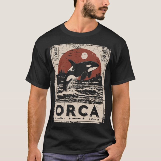 Red Moon, Black Fin T-Shirt (Front)