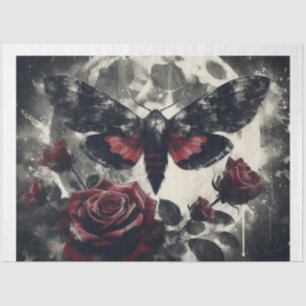 Red Moon Moth Tissue Paper