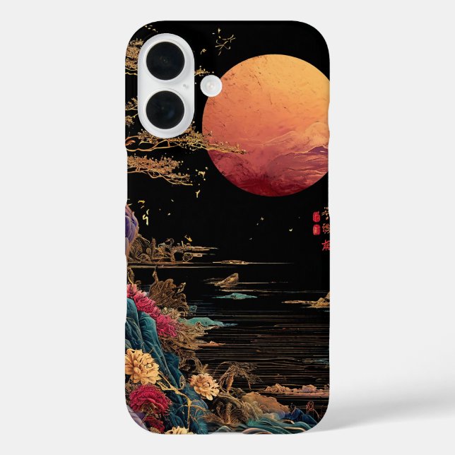 Red moon over a lake Case-Mate iPhone case (Back)