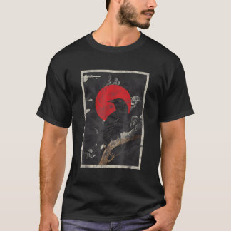 Red Moon Raven Black Crow T-Shirt