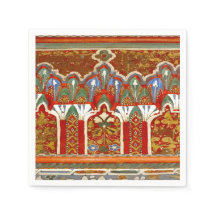 red Moroccan napkin