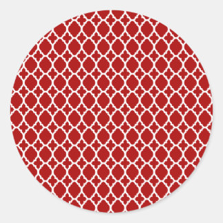 Red Moroccan Tile Stickers