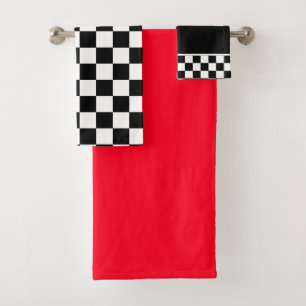 Red Motorsport Towel Set