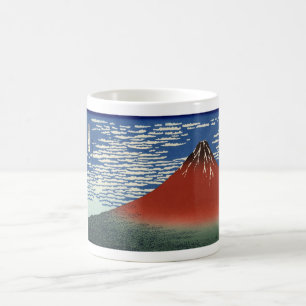Red Mount Fuji Coffee Mug