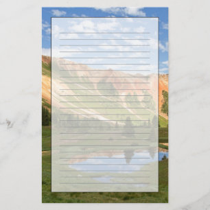 Red Mountain Reflection Stationery