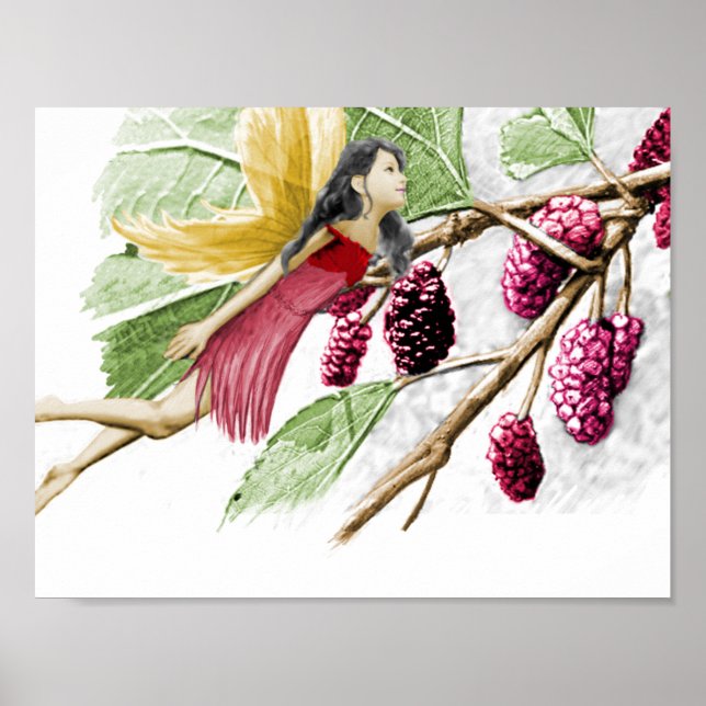 Red Mulberry Tree Fairy Poster (Front)