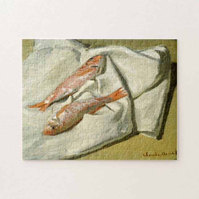 Red Mullets Monet Fine Art Jigsaw Puzzle (Horizontal)