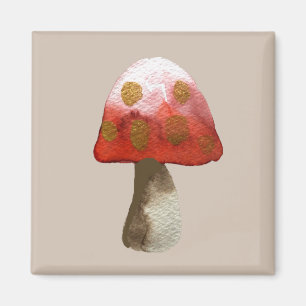 Red Mushroom Toadstool magic Magnet