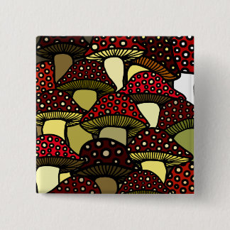 Red Mushrooms Button