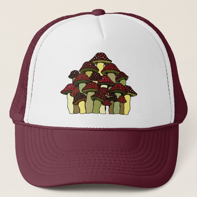 Red Mushrooms Hat (Front)