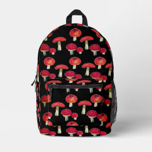 Red mushrooms pattern Bathroom Towel Set Printed Backpack