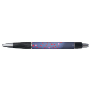 Red Musical Notes & Autumn Leaves Pen