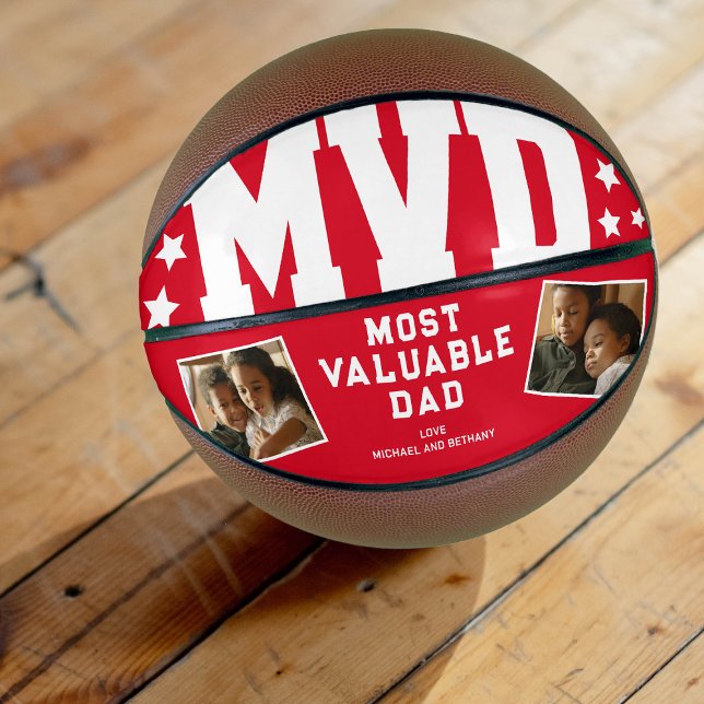 Red MVD Modern Dad Basketball Keepsake Gift (Creator Uploaded)