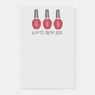Red Nail Polish Makeup Fashion Beauty Post Its Post-it Notes