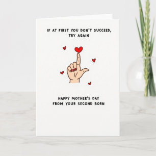 Red Nail Polish Mothers Card