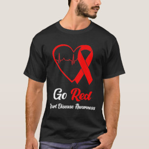 Red National Heart Disease Awareness Month T-Shirt