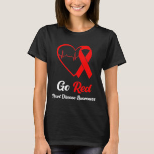 Red National Heart Disease Awareness Month  T-Shirt