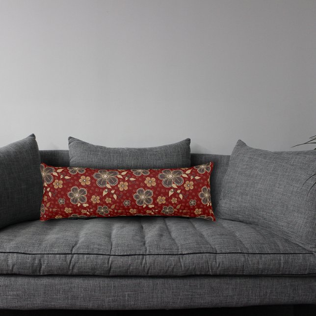 Red natural flower  body pillow (Creator Uploaded)