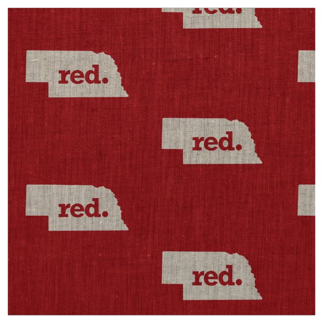 RED NEBRASKA FABRIC (Swatch)