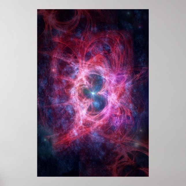 Red Nebula Poster (Front)