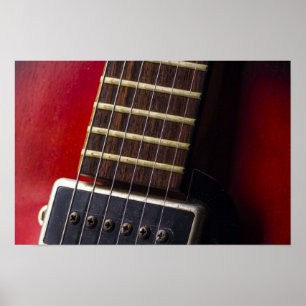 Red Neck HollowBody Guitar Pick-up Poster