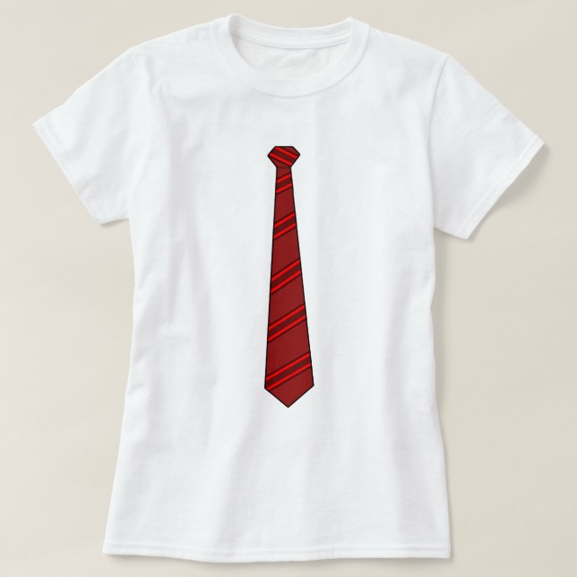 Red Necktie T-Shirt (Design Front)