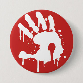 Red "Never Again" white logo Button