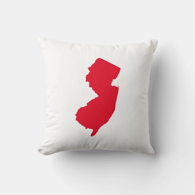Red New Jersey Cushion (Front)