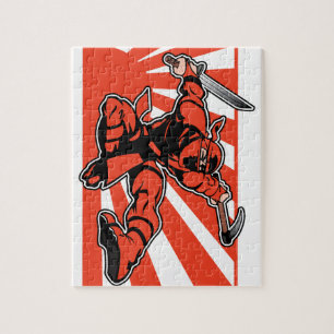Red Ninja Jigsaw Puzzle