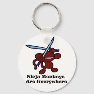 Red Ninja Overhead Key Ring