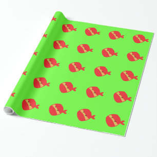 Red ninja wrapping paper
