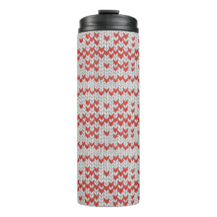RED NORDIC KNIT Thermal Tumbler