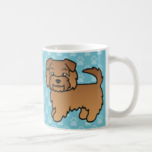Red Norfolk Terrier Cartoon Illustration Coffee Mug
