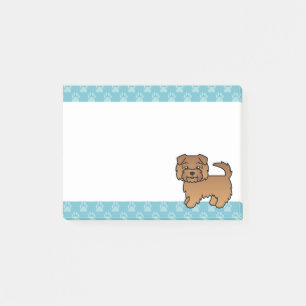 Red Norfolk Terrier Cute Cartoon Dog Illustration Post-it Notes