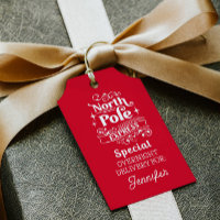 Red North Pole Special OVERNIGHT DELIVERY FOR NAME