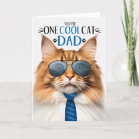 Red Norwegian Forest Father's Day One Cool Cat