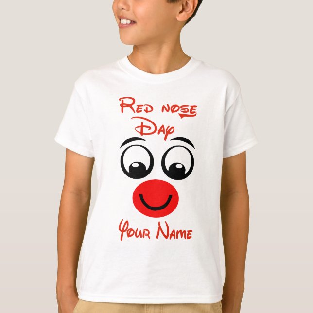 Red Nose Day Personalized T Shirt Comic Refief  (Front)