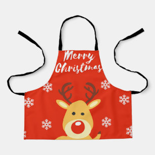 Red nose deerb apron