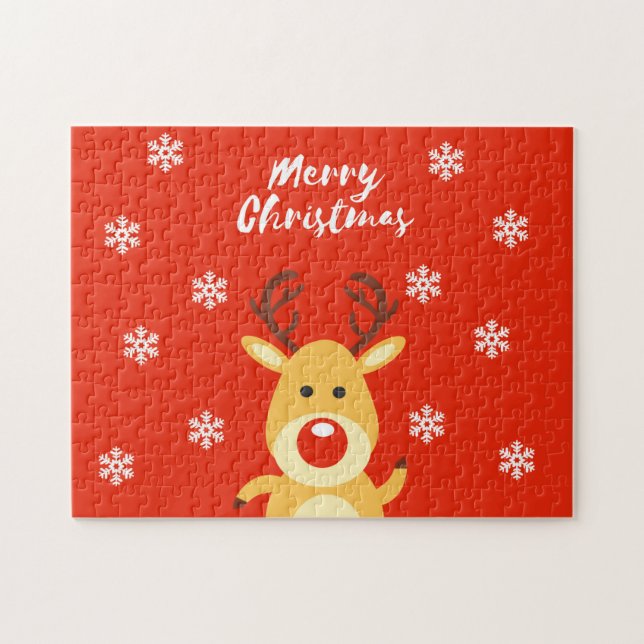 Red nose deerb jigsaw puzzle (Horizontal)