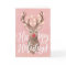 Red Nose Reindeer Christmas Folded Greeting Card