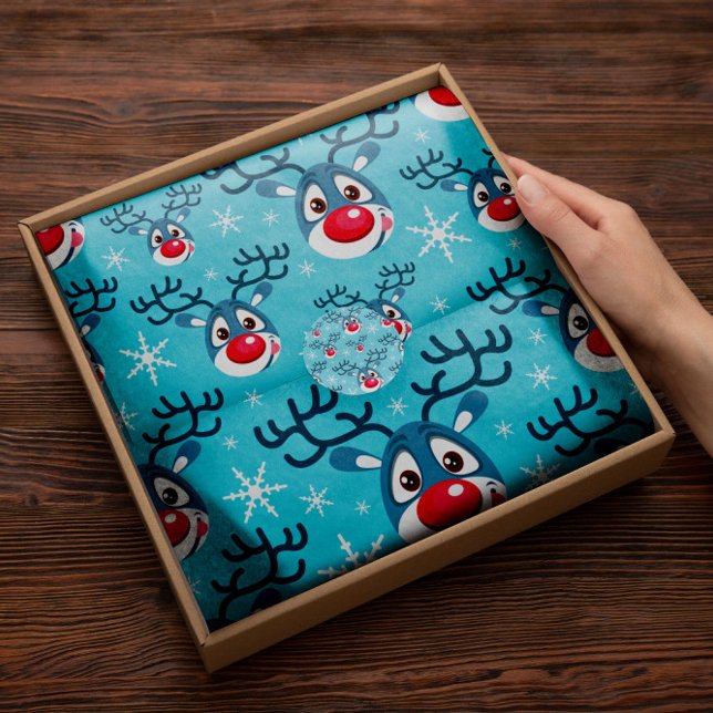 Red Nose Reindeer Holiday | Reindeer Tissue Paper (Creator Uploaded)