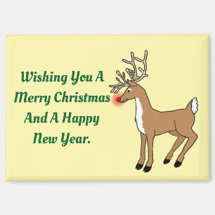 Red Nose Reindeer Magnet