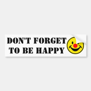Red Nose - yellow + your ideas Bumper Sticker