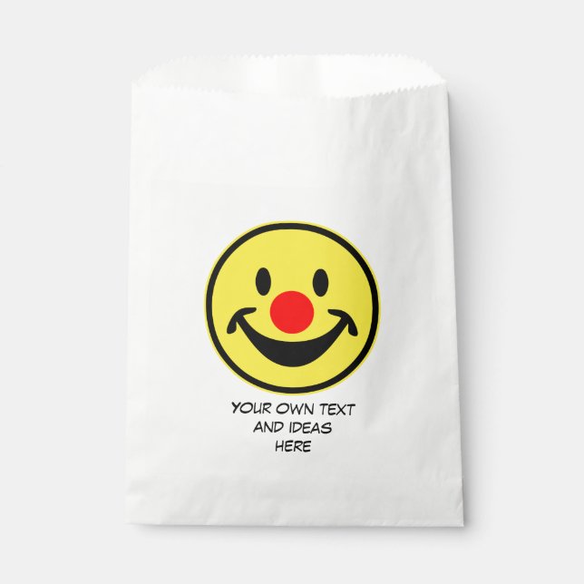 Red Nose - yellow + your ideas Favour Bag (Front)